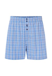 El Búho NOCTURNO® - Klassiche Boxershorts mit amerikanischer Naht aus Baumwolle - Blau