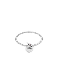 TOMMY HILFIGER TOGGLE HEART - Damen Armband, Edelstahl - SILBER