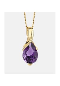 Diamant L'eternel - Halskette mit Amethyst, 375 Gelbgold - gold
