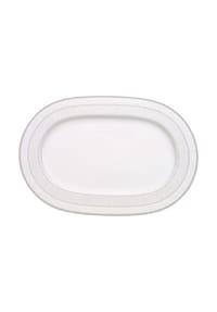 Villeroy & Boch Platte oval Gray Pearl 35 x 24 cm weiß - GRAY PEARL - weiß