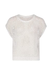 BETTY & CO - Strickpullunder mit Effektgarn - Rohweiß