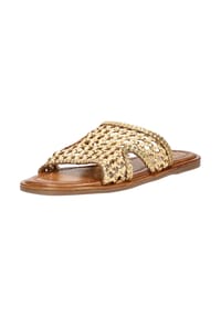 INUOVO - Leder Pantoletten - Gold