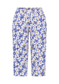 vivance dreams - Pyjama-Caprihose Dreams of Nature, Baumwolle, für Damen - 24251 BLUE AOP