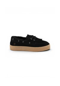 Apple of Eden - Loafer AOELIS Warmer Loafer aus Kunstfell mit Sohle im Krepp-Look - BLACK