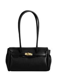forty° - Handtasche Morvina Echt Leder, Made In Italy - dunkelbraun