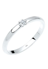 elli. DIAMONDS Ring Verlobungsring Diamant 0.03 Ct. 925Er Silber Bild 1