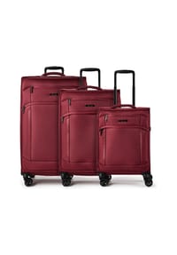 d & n® Travel Line 9804 - Travel Line 9804 4 Rollen Kofferset 3-teilig mit Dehnfalte - black