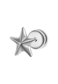 TRUE REBELS - Herren Ohrringe aus Edelstahl in silber - silber