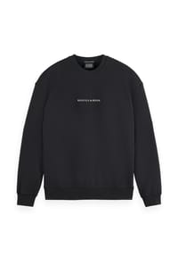 SCOTCH & SODA - Herren Sweatshirt - Core, Logo Front Chest Sweat, Pullover, einfarbig - Dunkelgrün