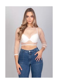 EDELNICE - Dirndlbluse Martha Weiß - weiß