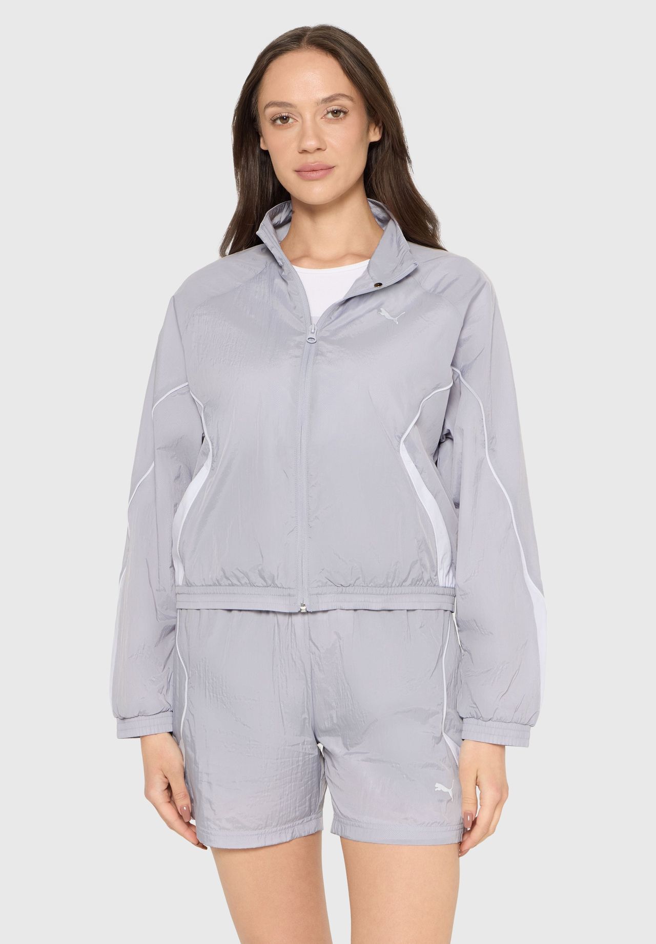 Puma® Sweatjacke, RaglanäRmel, FüR Damen, Grau|Weiß, S