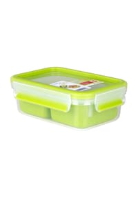 emsa Snackbox "CLIP & GO", zwei Einsätze, 1,0 l - SONSTIGES - Transparent/Hellgrün