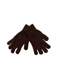 nitzsche - Fingerhandschuhe, Rippbündchen, für Damen - 777  BRAUN