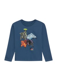 Sanetta - Langarmshirt, Baumwolle, für Kinder - 1948 WHITE PEBBLE