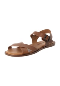 Tamaris - Riemchensandalen, Leder, für Damen - COGNAC