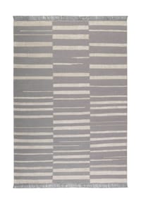 WECONhome - Kurzflorteppich Skid Marks - Skandi Look handgewebt - natur
