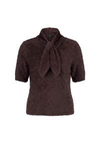 zero - Strickpullover, Stehkragen, für Damen - 7416 CHOCOLATE