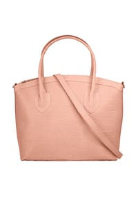 Cluty - Handtasche Echt Leder, Made In Italy - alt-rosa