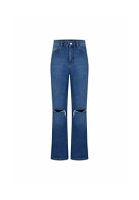freshlions - Jeans Sofia mit ausgestelltem Bein - dark blue
