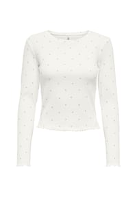 ONLY® - Langarmshirt Fenja, Wellensaum, für Damen - 177922016 CLOUD DA