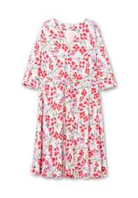 sheego - Blumenkleid - rosé-gemustert