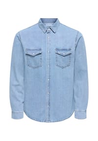 ONLY & SONS - Jeanshemd Bane - Blue denim