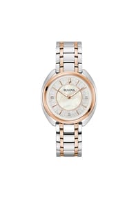 BULOVA DUALITY - Damen Armbanduhr "98P219", Diamanten - BICOLOR
