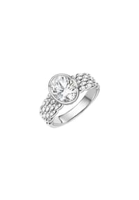zeeme SILVER - Ring 925/- Sterling Silber 1 Zirkonia - weiß