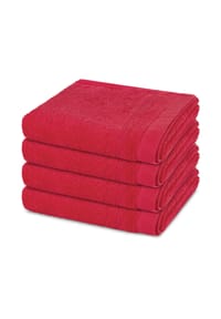 ROSS® 4 X Handtuch im Set Rubin - Rubin - Aquamarin