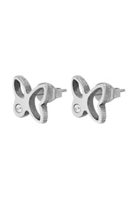 Adelia's Modern Essentials - Ohrringe – Ohrstecker aus Titan mit Zirkonia - weiß