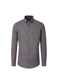 CASAMODA - Herren Freizeithemd Print Casual Fit - Braun