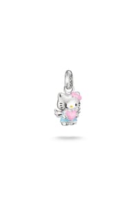 Thomas Sabo THOMAS SABO x HELLO KITTY - Hello Kitty Charm Engel und Herz - silberfarben, schwarz, pink, gelb, hellblau