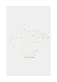 biorganic - Langarmbody, Waffelstruktur, Bio Baumwolle, GOTS zertifiziert, Unisex - Beige