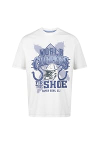 RE:COVERED - T-Shirt NFL Colts World Champs für alle Indianapolis Colts-Fans - Ecru