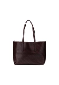 LIEBESKIND Monogram - Monogram Schultertasche Leder 47 cm - black