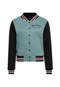 QUEEN KEROSIN - Collegejacke mit Roadrunner-Motiv Beep Beep - grün