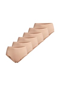 -con-ta- - Maxi Slip 6er Pack Feinripp - Beige