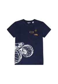 MANGUUN - T-Shirt, Rundhals, für Kinder - DARK BLUE