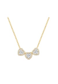 Luluandjane - Kette mit Anhänger gelbgold Zirkonia weiß - gelbgold