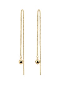 elli. - Ohrringe Herz Kette Hänger 925 Silber Vergoldet - Gold
