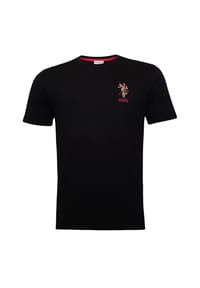 U.S. POLO ASSN. - T-Shirt Kurzarmshirt bunter Poloreiter - blau
