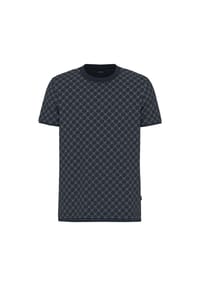 JOOP! - Herren T-Shirt, Allover-Print - Victormanuel, Baumwolle-Lyocell - Dunkelblau