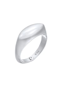 elli. PREMIUM - Ring Siegelring Marquise Design 925 Silber Rhodiniert - Gold