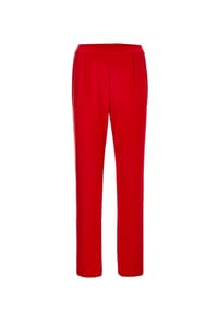 GOLDNER - Trageangenehme Jerseyhose Martha mit Bundfalten - amethyst