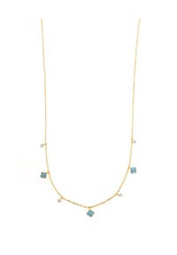 ARTE NOVA - Halskette Blue Flower - Gold