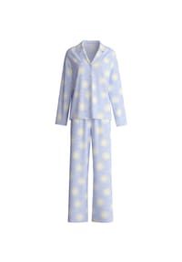 CALIDA - Damen Pyjama, durchgeknöpft Palm Dreams - 470 HARMONY BLUE