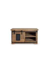 GINER & COLOMER - TV-Ständer aus Mangoholz, 90 cm, Industriestil – 50 x 90 x 40 cm - Braun