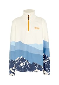 CHIEMSEE - Fleecepullover mit Berglandschaft-Grafik - 13-0905 Birch