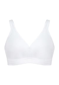 NATURANA - Bügelloser BH Basic, breite Träger, für Damen - 300 WEIß