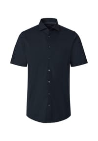 VENTI - Herren Businesshemd uni Modern Fit - Dunkelblau